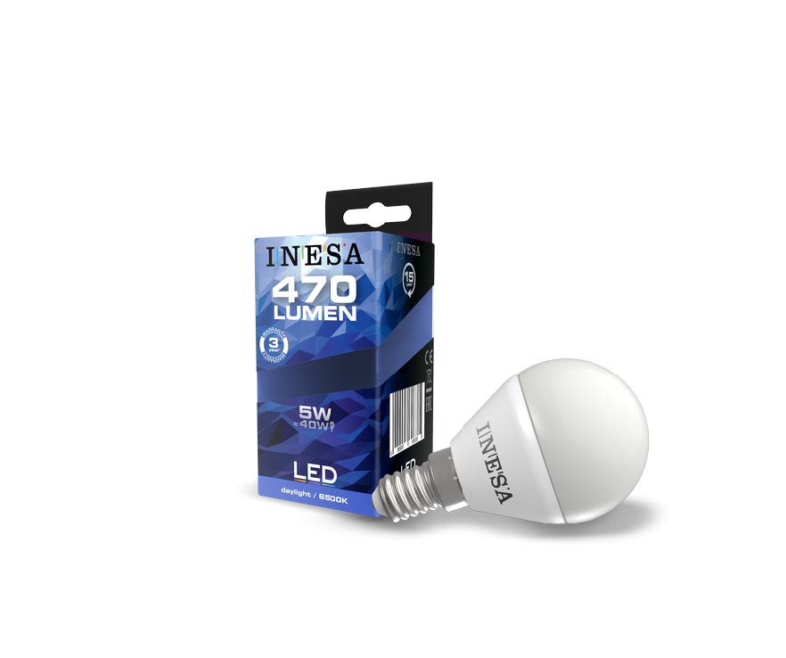 Слика од продуктот INESA LED Ball 5W 470lm 6500K E14 160°